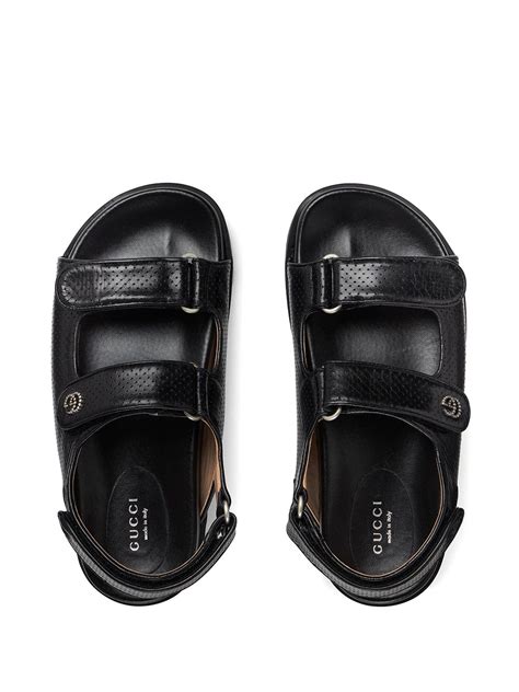 gucci double strap sandals|gucci closed toe sandals.